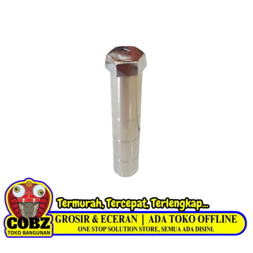 1/2 IN / COBZ 01 Tutup Sumpel Slontong Pembuangan Bak Stainless Chrome