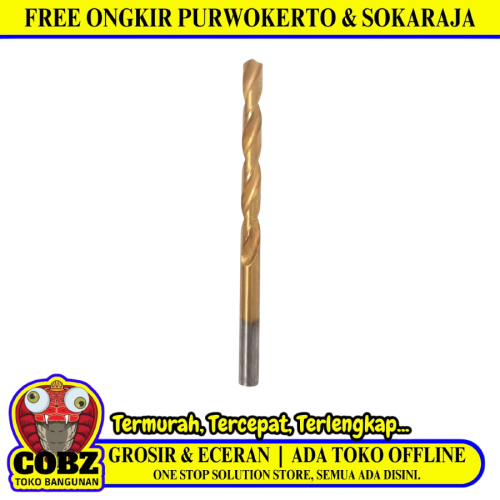 6 MM / VICO  Shank Twist Drill Bits Mata Bor Besi Baja Kayu PVC