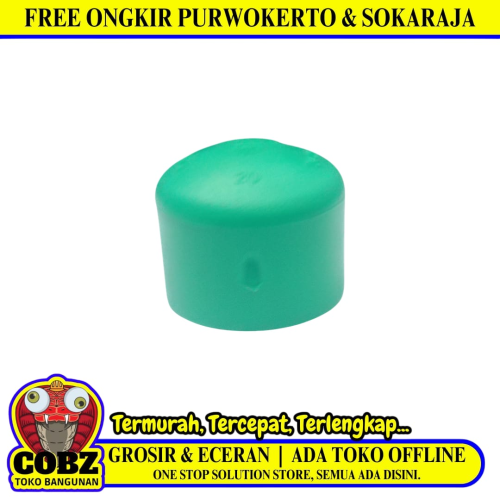 1/2 IN / RUCIKA Dop Tutup Pipa PPR Air Panas Dingin 20 MM PVC