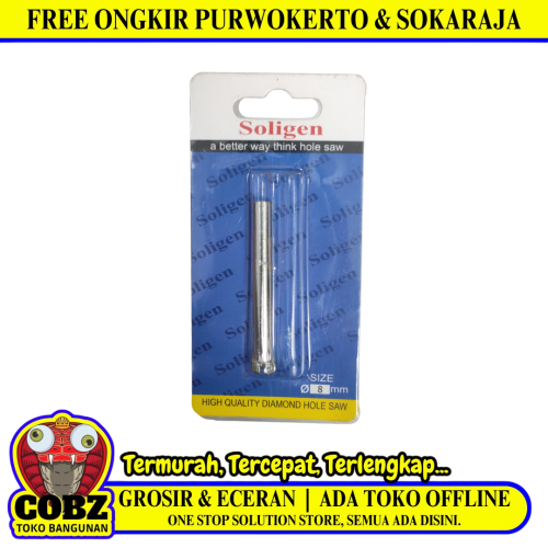 8 MM / SOLIGEN Mata Coring Diamond Core Pelubang Keramik Granit Kaca