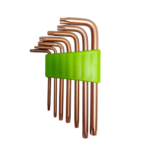 T 10 - T 40 / XINGTAI Kunci L Bintang Torx Key Jenis Gagang 7 Pcs Set