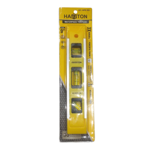 9 IN / HASTON ART.4610-100 Penggaris Waterpass Alat Ukur Kemiringan Jenis Magnet