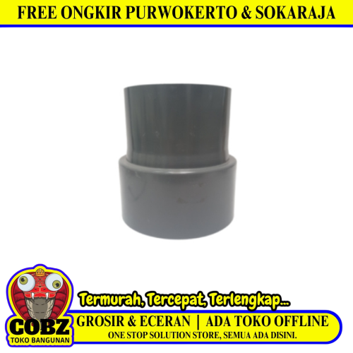 8 IN x 6 IN / RUCIKA AW Reducer Verlop Sok Flock Fitting Pipa PVC