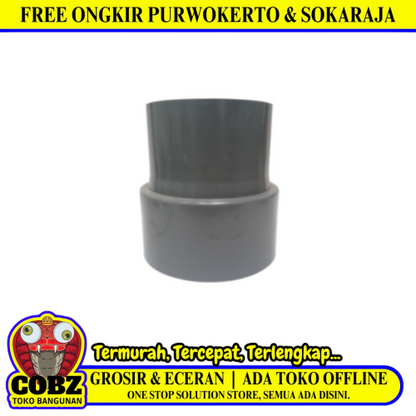 8 IN x 6 IN / RUCIKA AW Reducer Verlop Sok Flock Fitting Pipa PVC