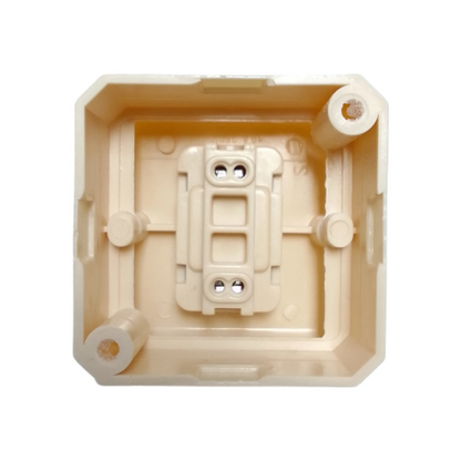 BRIGHT-G Saklar Tunggal Single Engkel 1 Gang Tempel OB Outbow Cream
