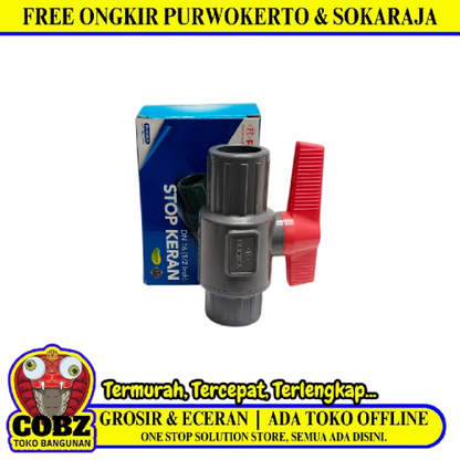 1/2 IN / RUCIKA Stop Kran PVC Pcs