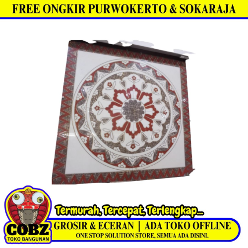 60 CM x 60 CM / VIVA ORHA 6401 Granit Lantai Motif Pola 4 Pcs Set