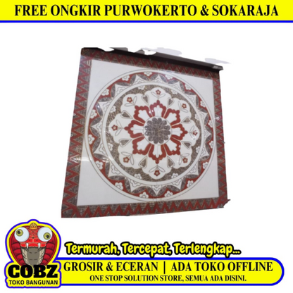 60 CM x 60 CM / VIVA ORHA 6401 Granit Lantai Motif Pola 4 Pcs Set
