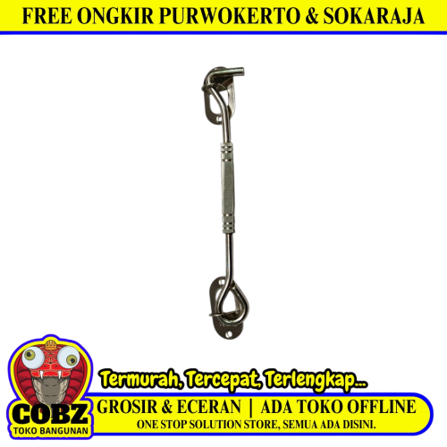 8 IN / VEGAZ Hak Angin Cantol Penahan Jendela Window Hook SS