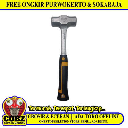 2 LB / LAFOMA 01 Palu Martil Bodem Batu Sledge Hammer Gagang Karet