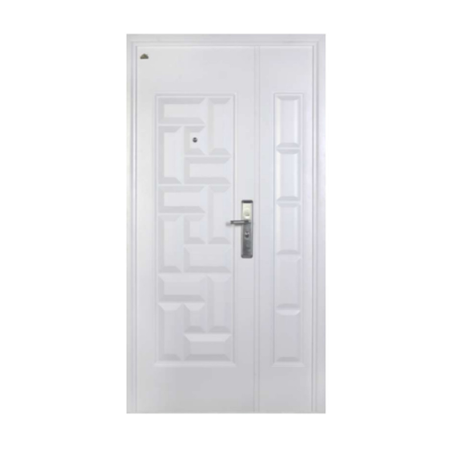 5 CM x 120 CM x 220 CM / FORTRESS PRIME 120.04 MOM & SON Pintu Kamar Mandi Baja White Set