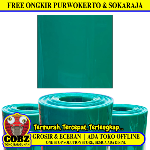 0.6 MM x 100 CM x 30 M / MAXILON PLUS Fiber Pintu Pagar Teras Green Roll