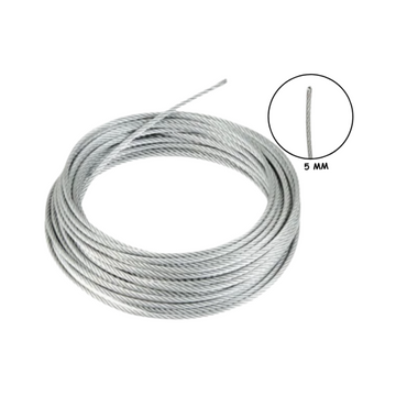 5 MM / TM Kawat Seling Tali Baja Galvanis Meter