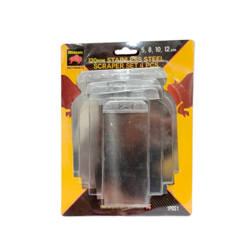2 - 5 IN / BISON Sekrap Daun Kape Scrapper Cat Acian Stainless Set