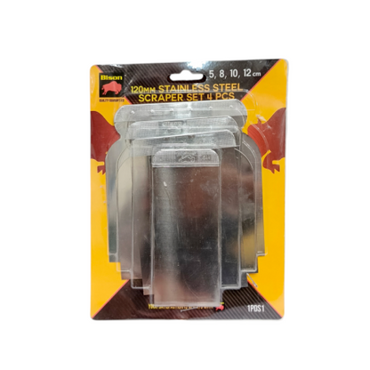 2 - 5 IN / BISON Sekrap Daun Kape Scrapper Cat Acian Stainless Set