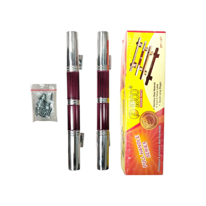 33 CM / ISCO Tarikan Pegangan Pull Handle Pintu SS Merah Set