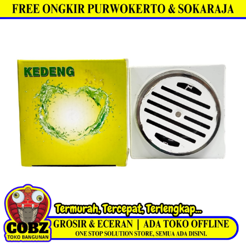 4 1/2 IN / KEDENG  Saringan Got Plat Floor Drain Kamar Mandi Stainless