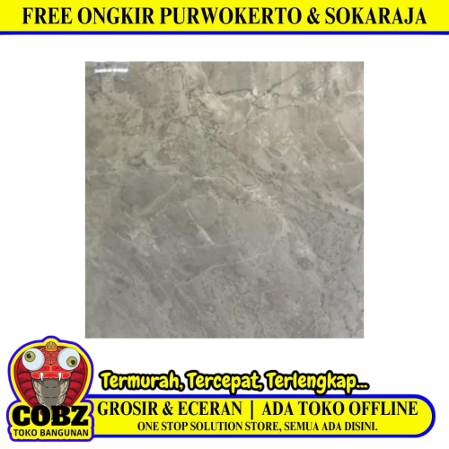 60 CM x 60 CM / ESSENZA GRIS GRECIA Granit Lantai Rumah Glossy Dus