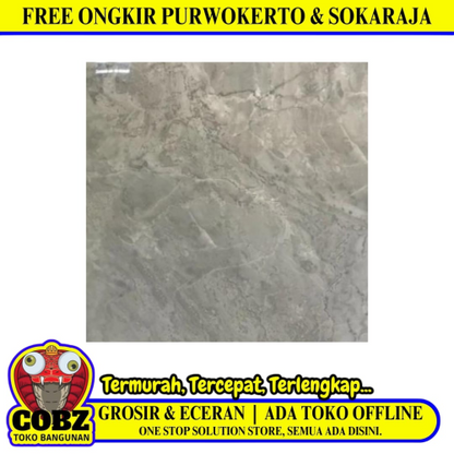 60 CM x 60 CM / ESSENZA GRIS GRECIA Granit Lantai Rumah Glossy Dus