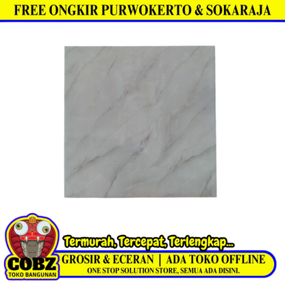 40 CM x 40 CM / JUPITER AMANO A Keramik Dinding Kamar Mandi Glossy Grey Dus