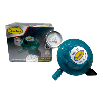 QUANTUM QRL - 23 Regulator Kepala Tabung Gas LPG Tekanan Rendah + Meteran