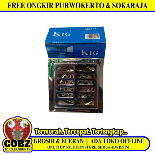 4 IN / KIG Saringan Got Leher Panjang Floor Drain Stainless