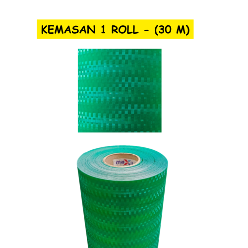 0.6 MM x 100 CM x 30 M / MAXILON LITE Fiber Pintu Pagar Teras Green Roll