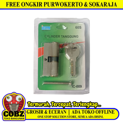 IGM Silinder Anak Kunci Pintu Knop Kuping Putar Kecil + 4 Kunci Set