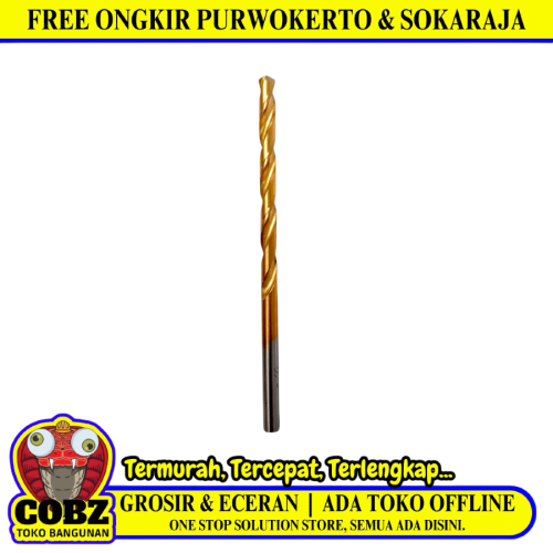 3.5 MM / IZM Shank Twist Drill Bits Mata Bor Besi Baja Kayu PVC