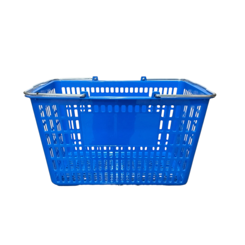 GREEN LEAF Keranjang Belanja PVC Plastik Kecil Biru