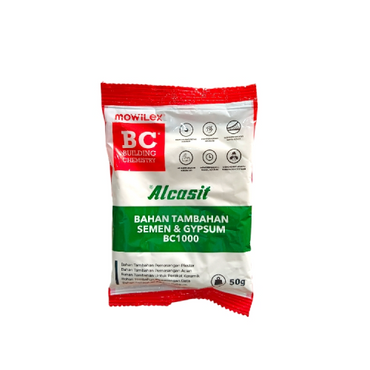 50 GR / MOWILEX ALCASIT 02 Pembantu Daya Rekat Semen Pencegah Retak