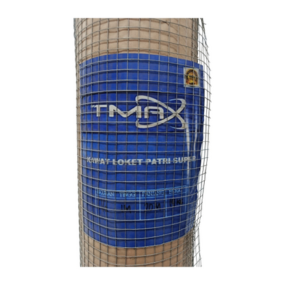 1/2 IN x 1/2 IN x 100 CM x 25 M / TMA Kawat Ram Loket Ayakan Pasir Galvanis Roll