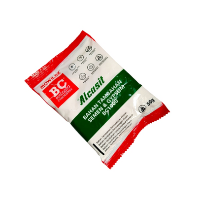 50 GR / MOWILEX ALCASIT 02 Pembantu Daya Rekat Semen Pencegah Retak