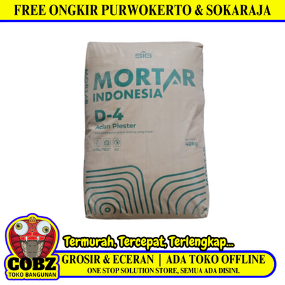 40 KG / MORTAR INDONESIA D-4 Semen Instant Acian Plesteran & Beton Sak