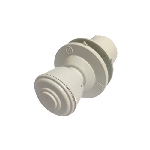 D 7 CM / COBZ Kunci Handle Pintu Bulat Kamar Mandi PVC Putih Set