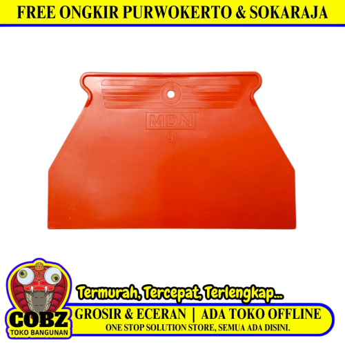 9 IN / MDN Sekrap Daun Kape Scrapper Cat Perata Acian Plastik PVC