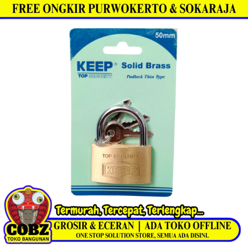 50 MM / KEEP Gembok Pintu Pagar Padlock Anti Maling Leher Pendek