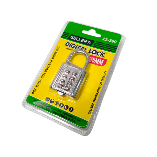 35 MM / SELLERY 22-390 Gembok Nomer Pin Angka Tas Kunci Koper Travel Lock