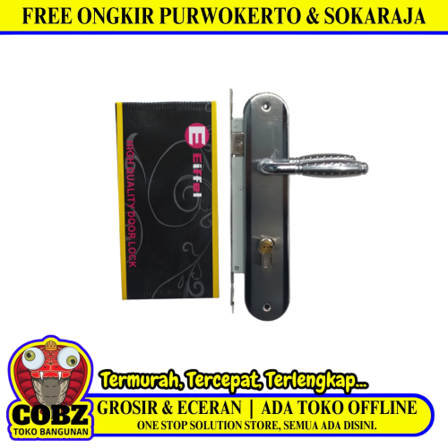 EIFFEL 901 SN/CP Handle Door Lock Tarikan Handle Kunci Pintu Besar Set