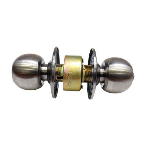 D 6 CM / NEVADA Kunci Handle Pintu Bulat Kamar Mandi Stainless Silver Set