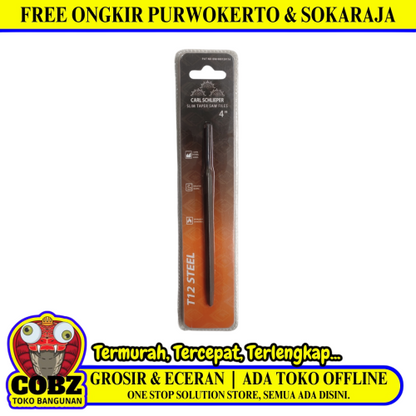 4 IN / CARL SCHLIEPER Mata Kikir Besi Asah Gergaji Needle Files Segitiga