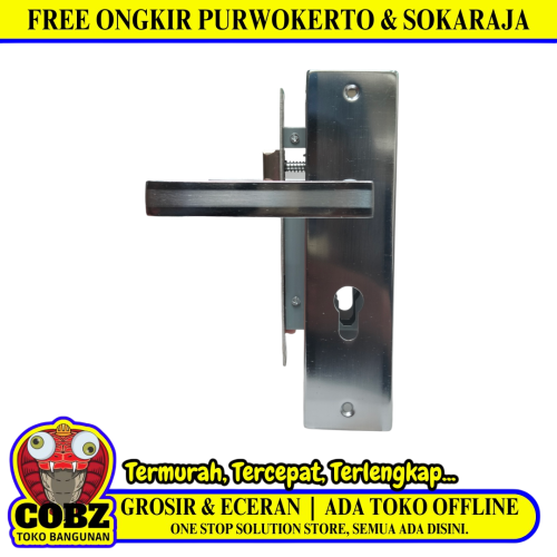 WANLY W5017 SN / CP Handle Door Lock Tarikan Handle Kunci Pintu Kecil Set