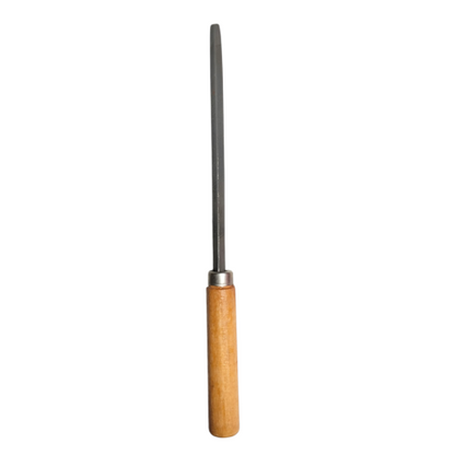 4 IN / ABUS AT11 Kikir Besi Asah Needle Files Segitiga Gagang Kayu