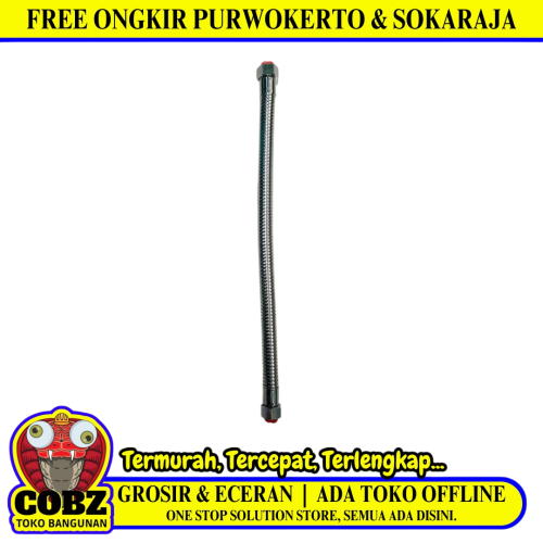 1/2 IN x 40 CM / GRILANIA Selang Fleksibel Sink Hose Kloset Spiral Stainless