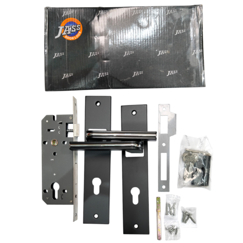 JASS 9058 BLACK Handle Door Lock Tarikan Handle Kunci Pintu Besar Set