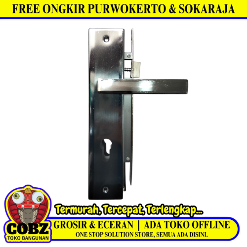 NETZ 8012(2) SN / CP Handle Door Lock Tarikan Handle Kunci Pintu Besar Set
