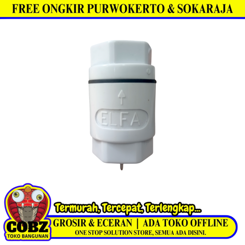 3/4 IN / ELFA Tosen Tusen Tesen Foot Klep Valve Plastik PVC