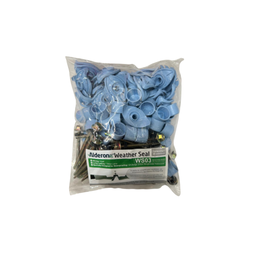 #12 x 60 MM / ALDERON RS WS03 WEATHER SEAL Sekrup Atap U PVC Soft Blue Set