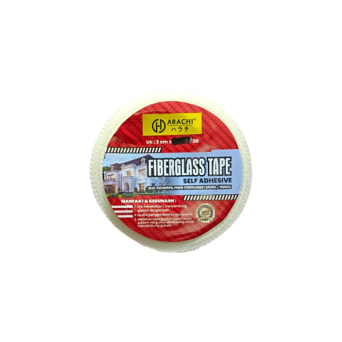 30 MM / HARACHI Isolasi Lakban Serat Kasa Plafon GRC Fiber Tape