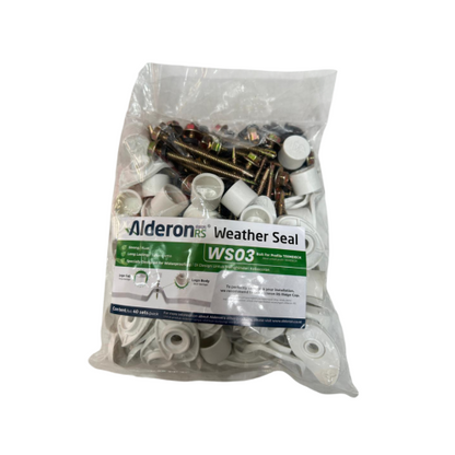 #12 x 60 MM / ALDERON RS WS03 WEATHER SEAL Sekrup Atap U PVC Opaque White Set